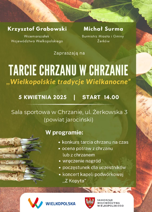 Konkurs tarcia chrzanu w Chrzanie
