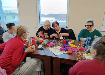 Uczestnicy warsztatów w Krzykosach