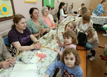 Uczestnicy warsztatów w Szkaradowie