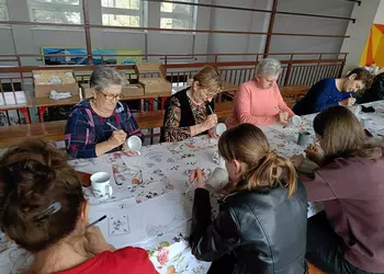 Uczestnicy warsztatów w Szkaradowie