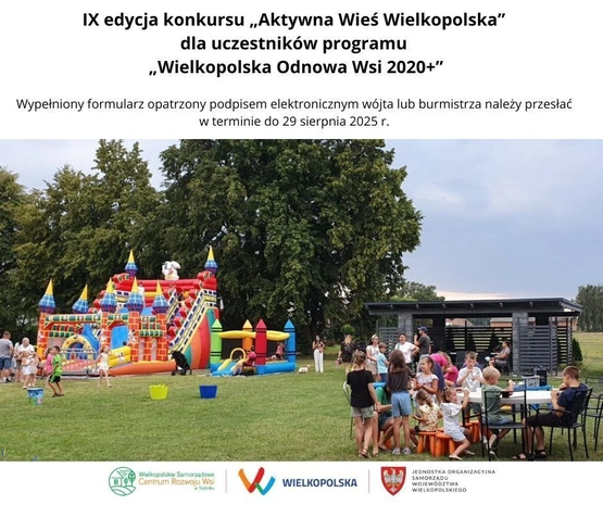Aktywna Wieś Wielkopolska - ogłoszenie IX edycji konkursu