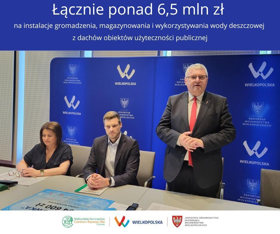 Podpisano umowy w ramach programu „Deszczówka