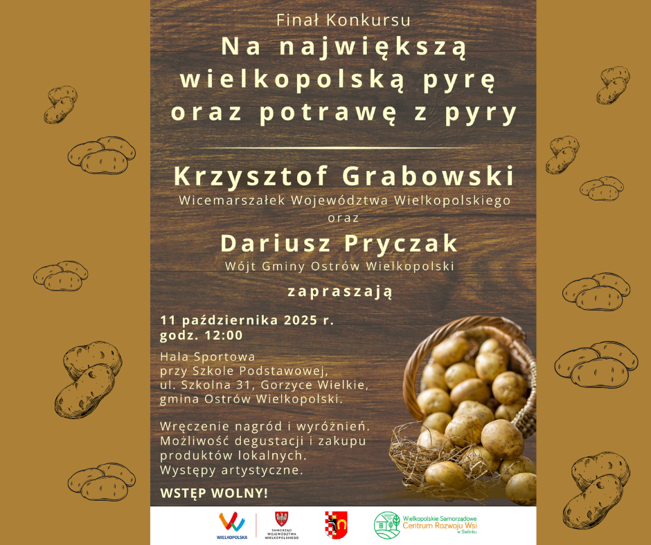 Zgłoś się już dziś! Konkurs „Na największą wielkopolską pyrę oraz potrawę z pyry”