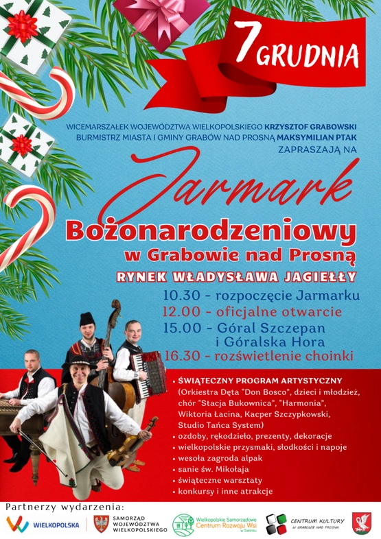 Jarmark Bożonarodzeniowy w Grabowie nad Prosną już 7 grudnia!