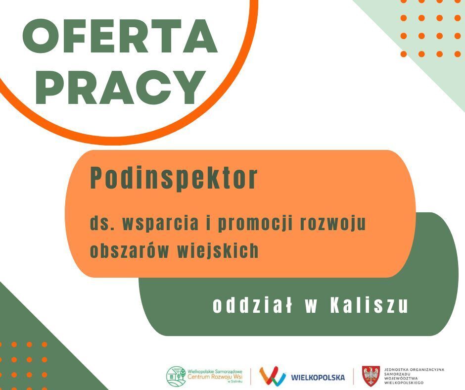 Ogłoszenie o naborze na wolne stanowisko urzędnicze- Oddział Kalisz