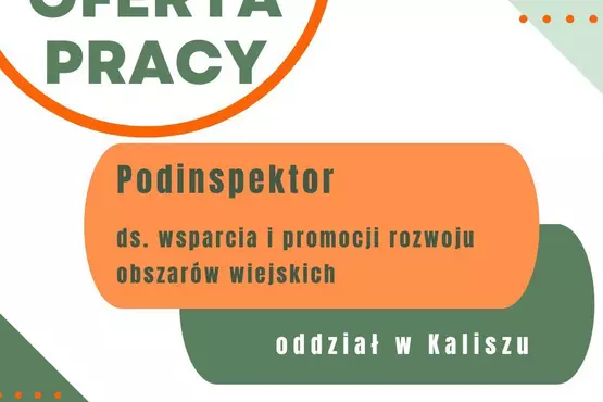 Ogłoszenie o naborze na wolne stanowisko urzędnicze- Oddział Kalisz