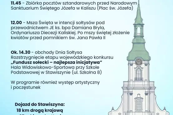 Zaproszenie na X Pielgrzymkę Sołtysów do Sanktuarium Świętego Józefa w Kaliszu