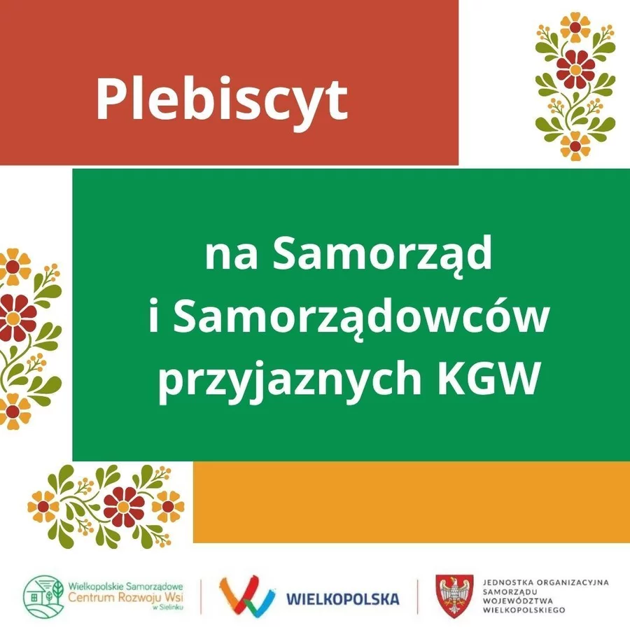 Plebiscyt „Samorządowiec oraz Samorząd Przyjazny KGW” 