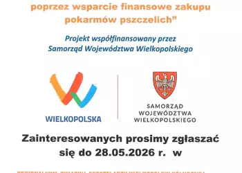 „Wielkopolska wspiera pszczoły – poprawa zdrowia i jakości warunków bytowo-rozwojowych rodzin pszcze