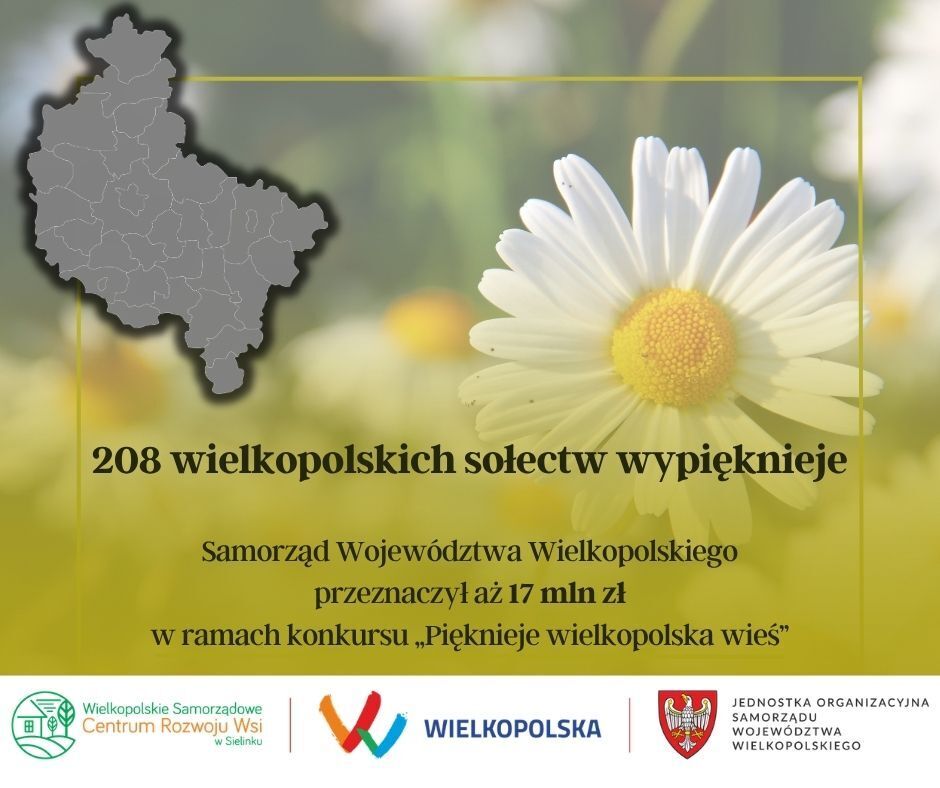17 mln z konkursu „Pięknieje wielkopolska wieś”
