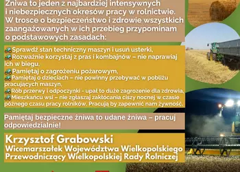 Apel Wicemarszałka Województwa Wielkopolskiego Krzysztofa Grabowskiego dotyczącego zachowania bezpie